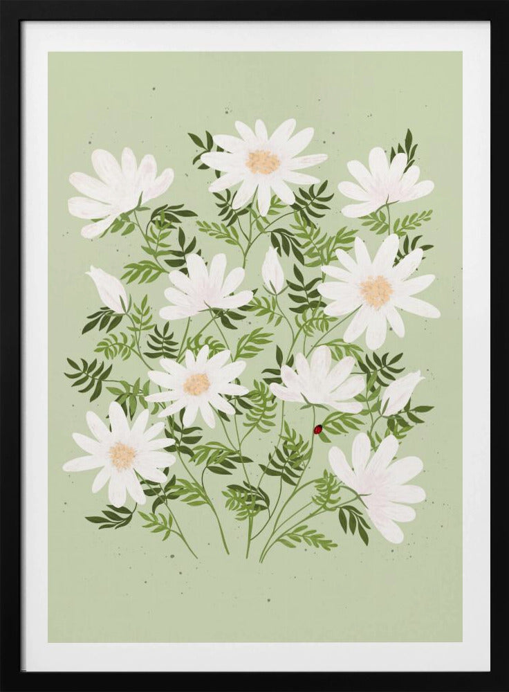Ladybug flowers | Poster