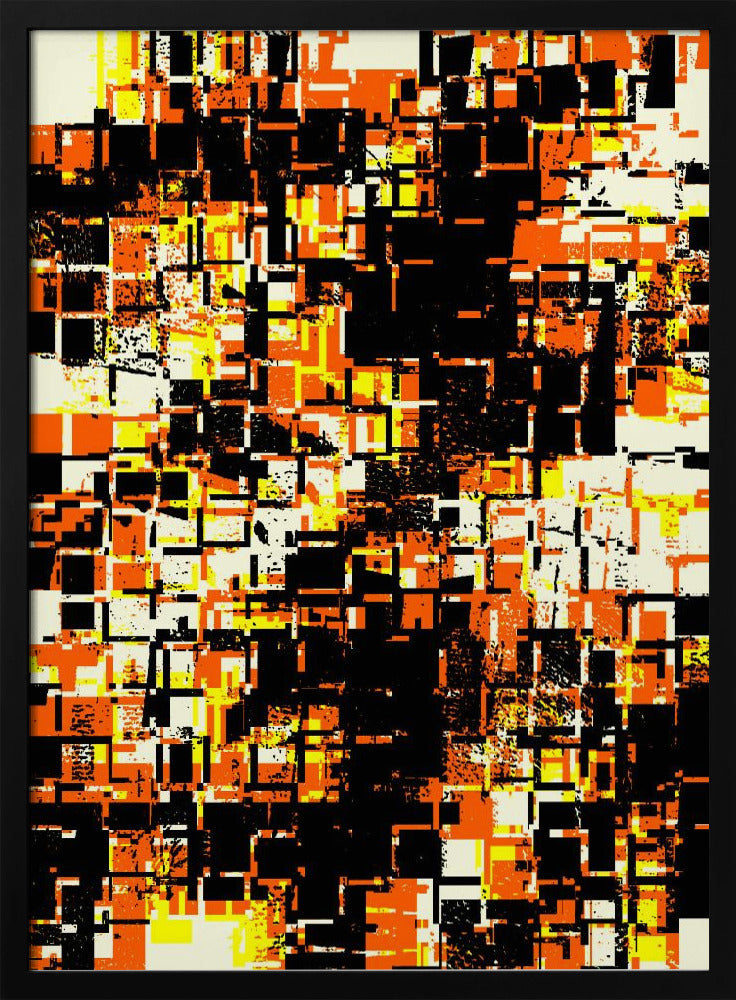 Bunte geometrische Blöcke | Poster