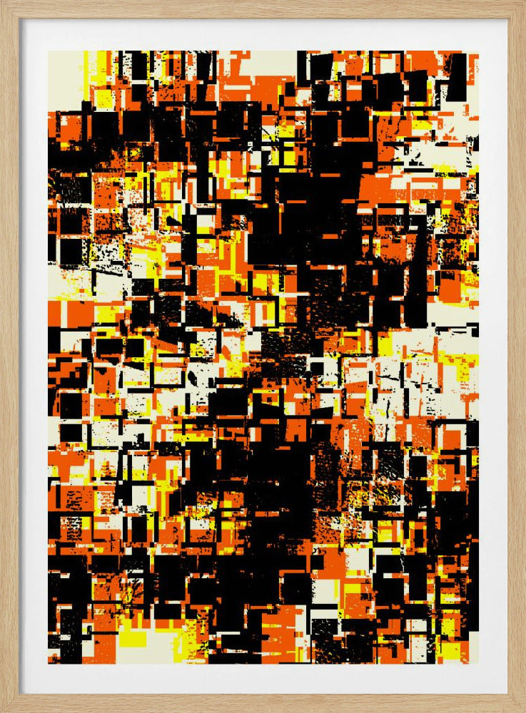 Bunte geometrische Blöcke | Poster