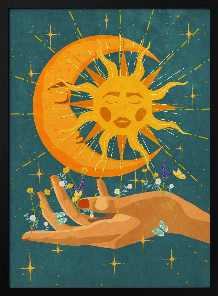 Sonne und Mond in meiner Hand | Poster