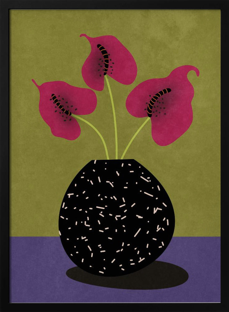 Schöne Blumen in der Vase | Poster