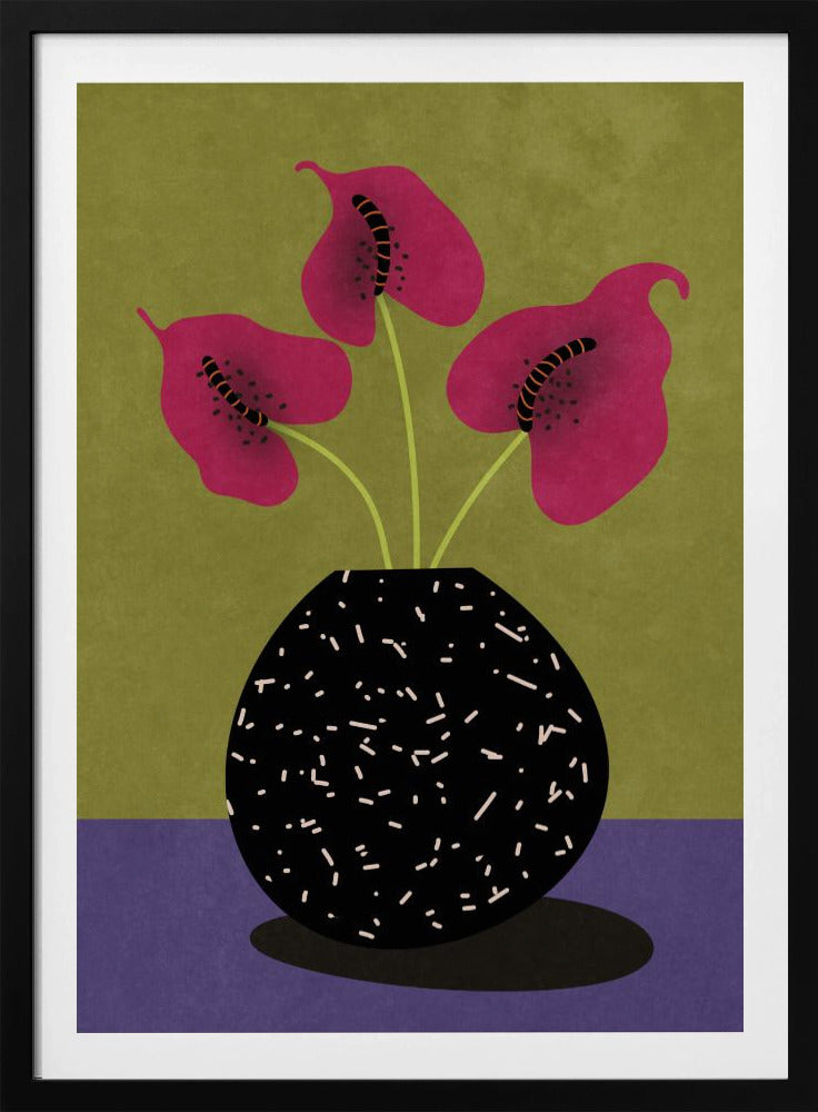 Schöne Blumen in der Vase | Poster