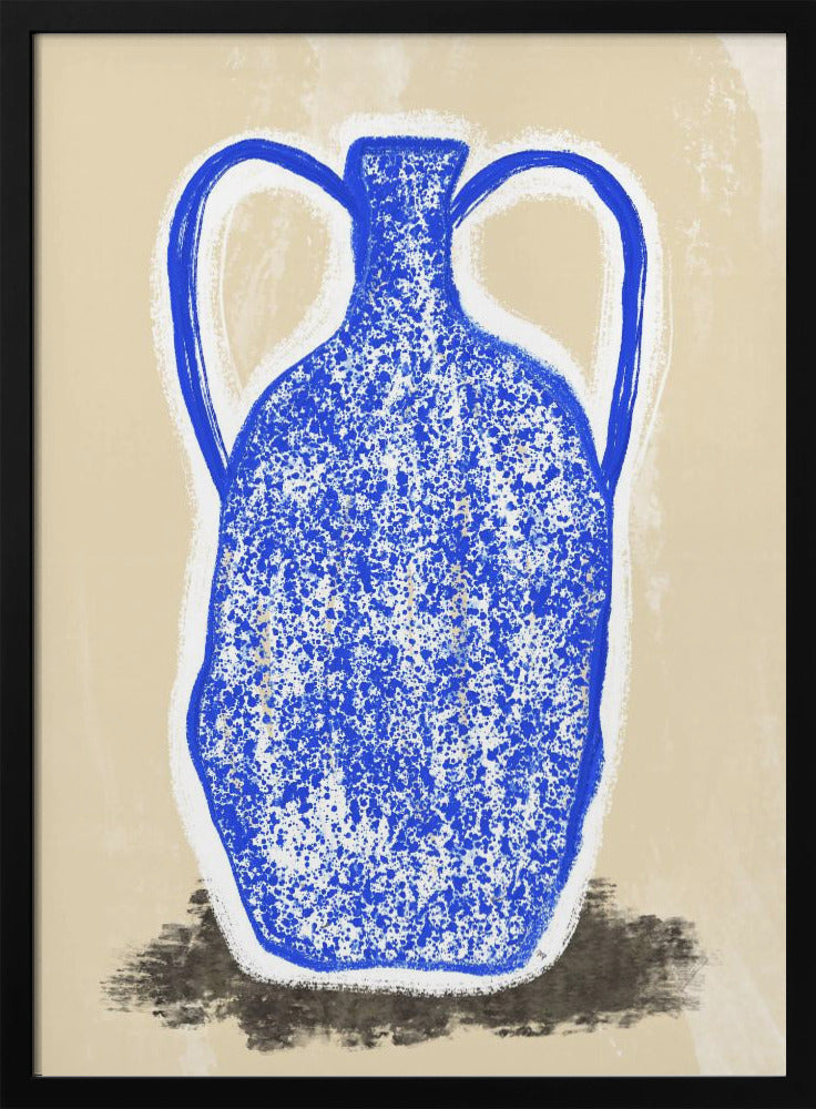 Große blaue Vase | Poster