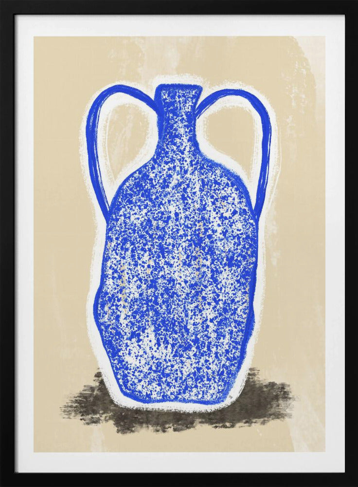 Große blaue Vase | Poster