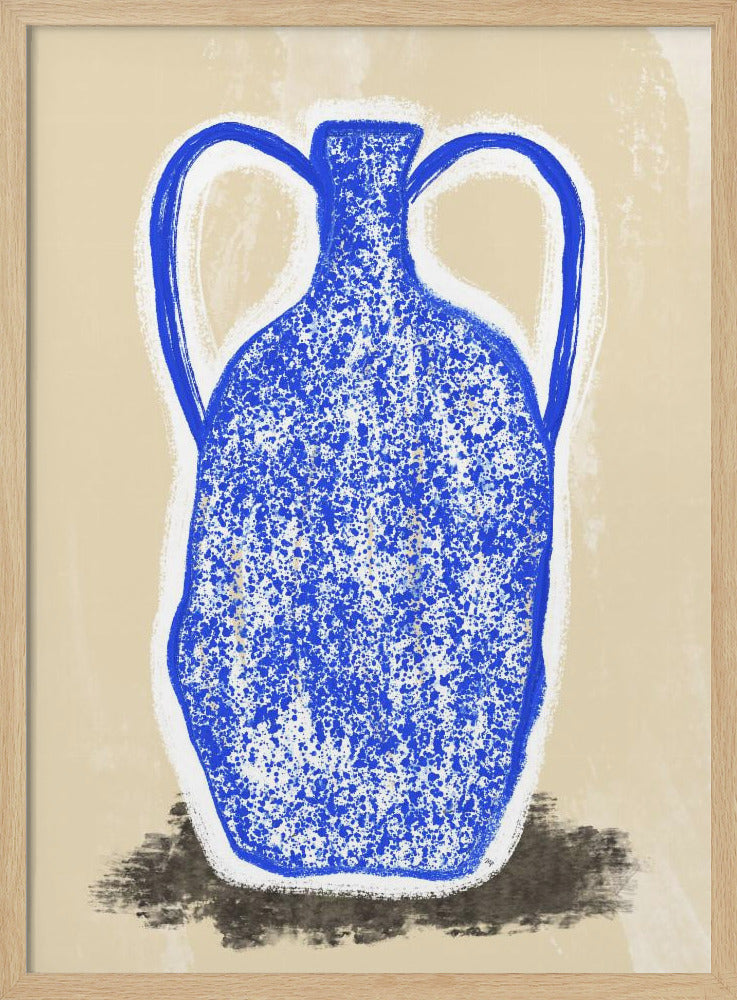 Große blaue Vase | Poster