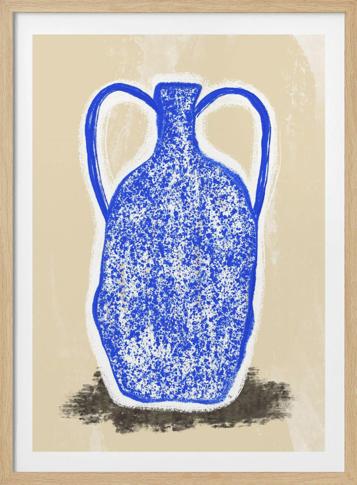 Große blaue Vase | Poster