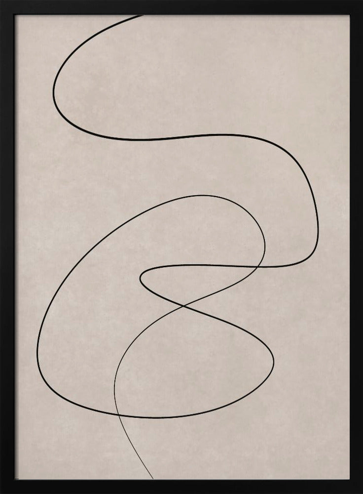 Minimale Linienkunst Abstrakte Zeichnung 02 | Poster