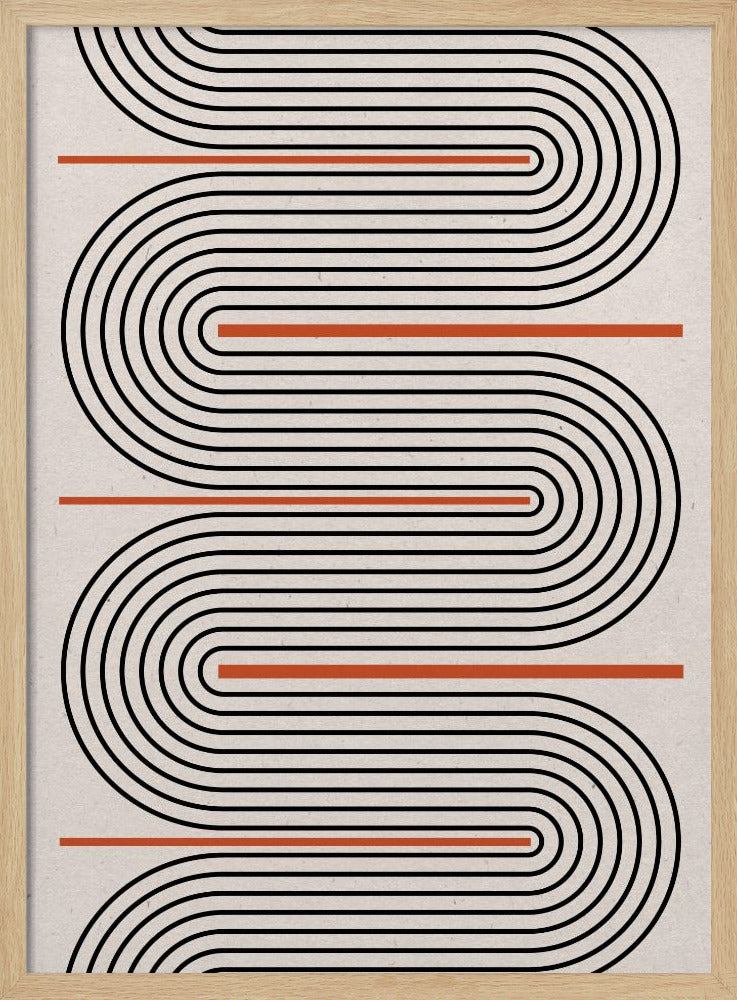 Curved Rhythm Path | Poster
