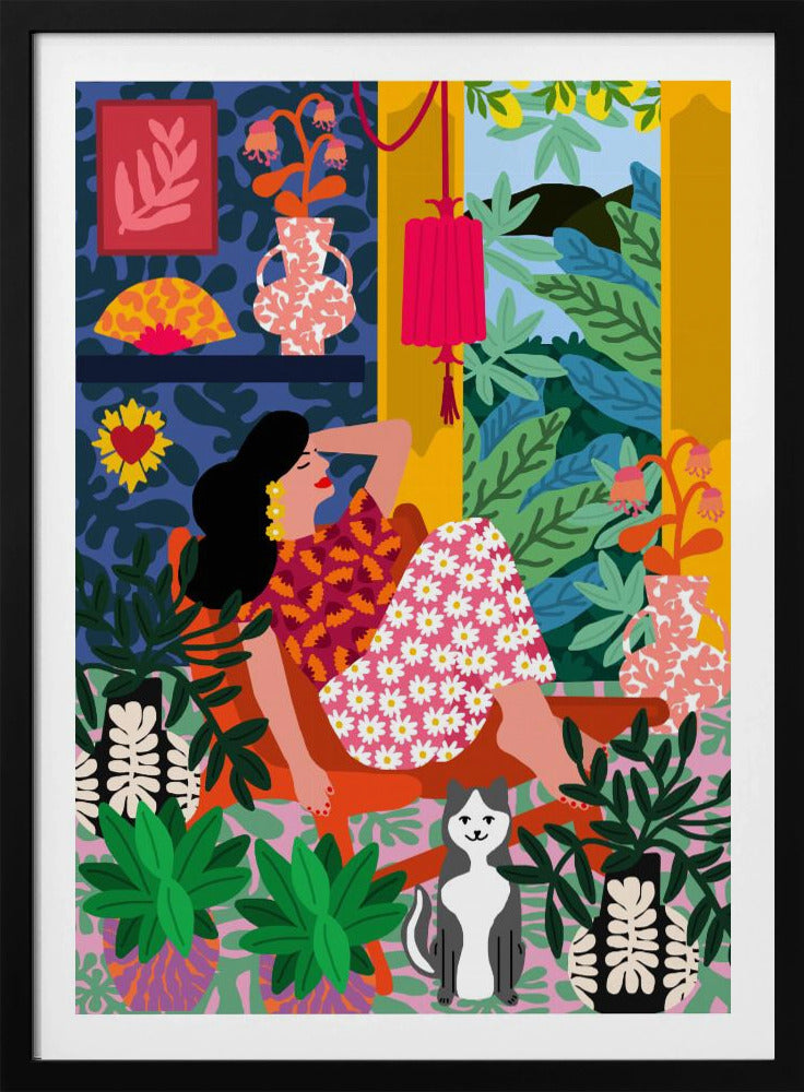 Flower-Power-Frau | Poster