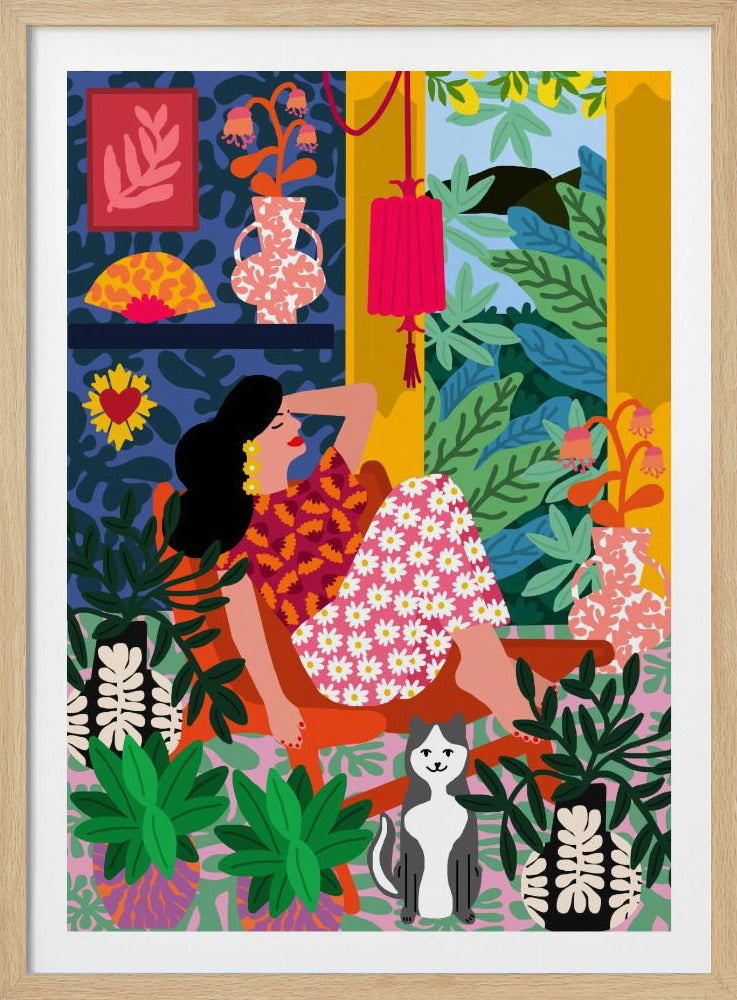 Flower-Power-Frau | Poster