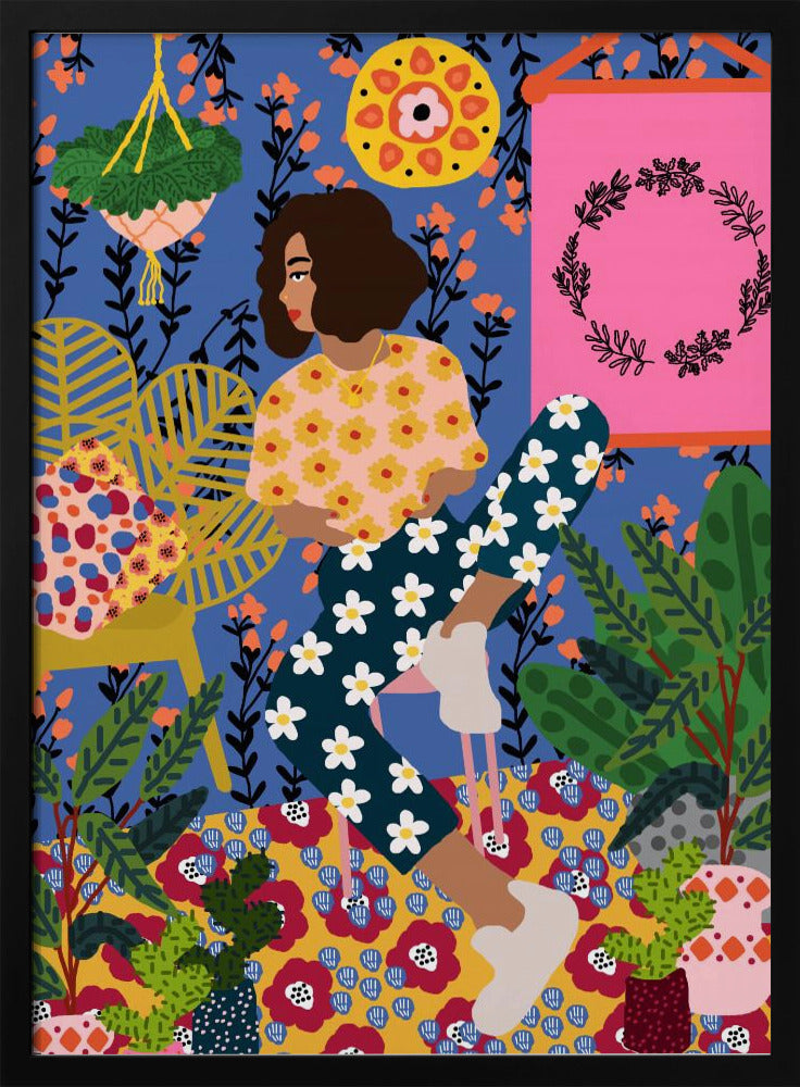 Floral Retreat Mädchen | Poster