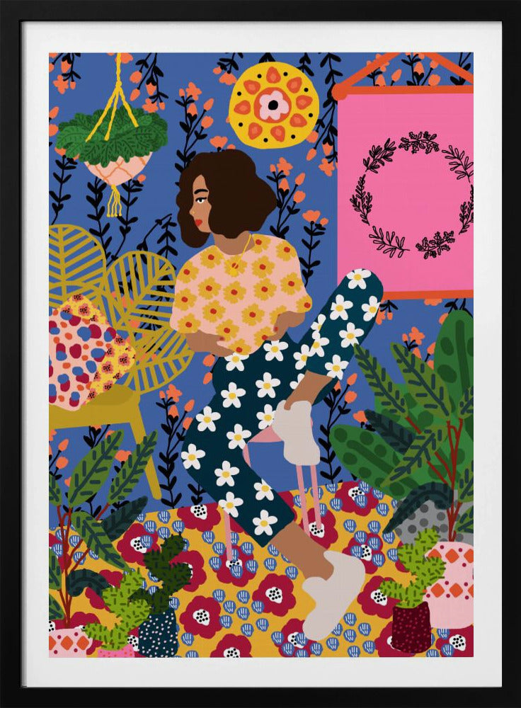 Floral Retreat Mädchen | Poster
