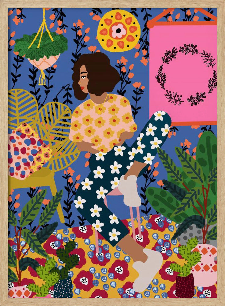 Floral Retreat Mädchen | Poster