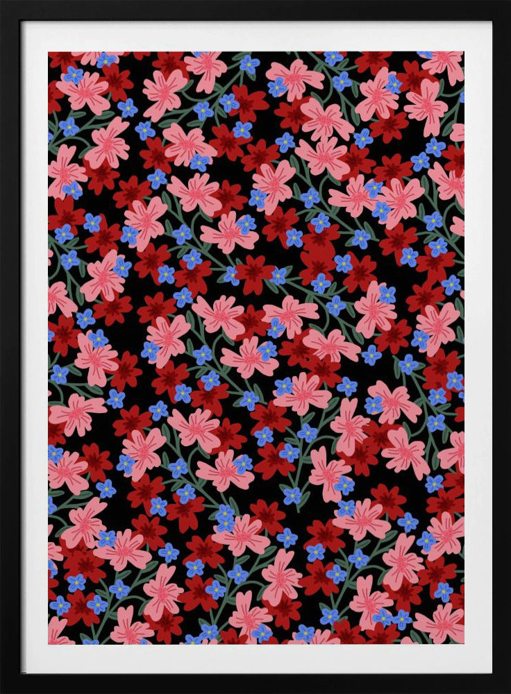 9933x14043 Din 50 Romantische Blumen | Poster
