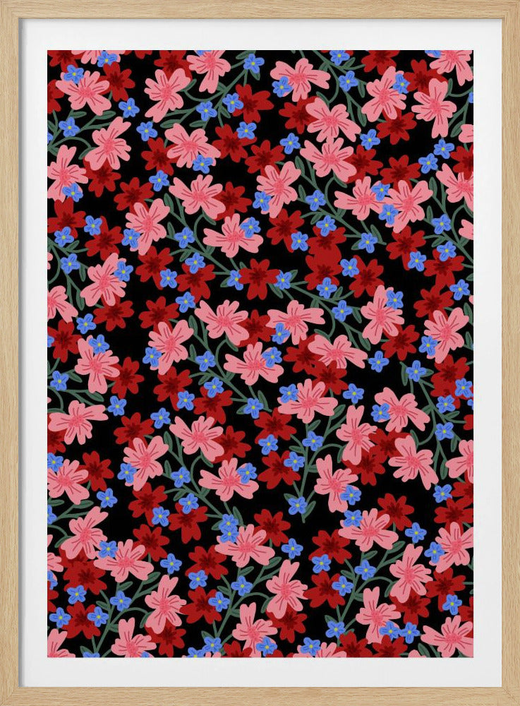 9933x14043 Din 50 Romantische Blumen | Poster