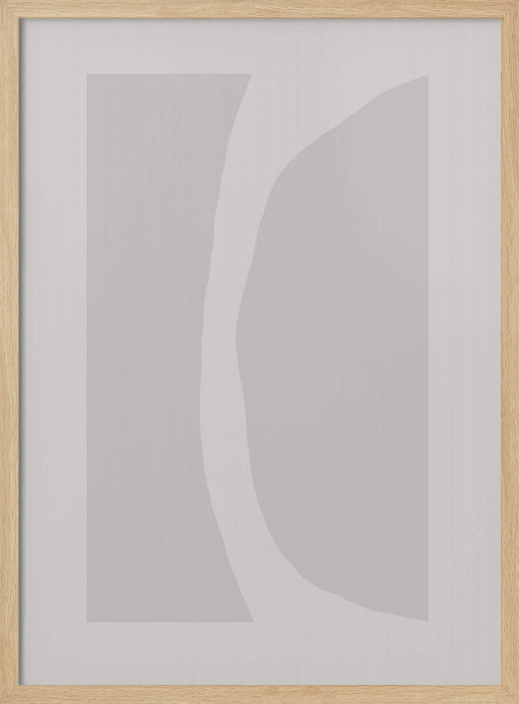 Gebogenes abstraktes Licht | Poster