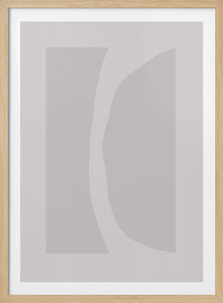 Gebogenes abstraktes Licht | Poster