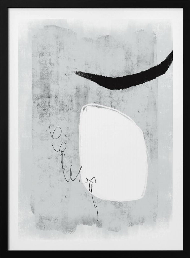 Minimalistisches Design mit Grautönen | Poster