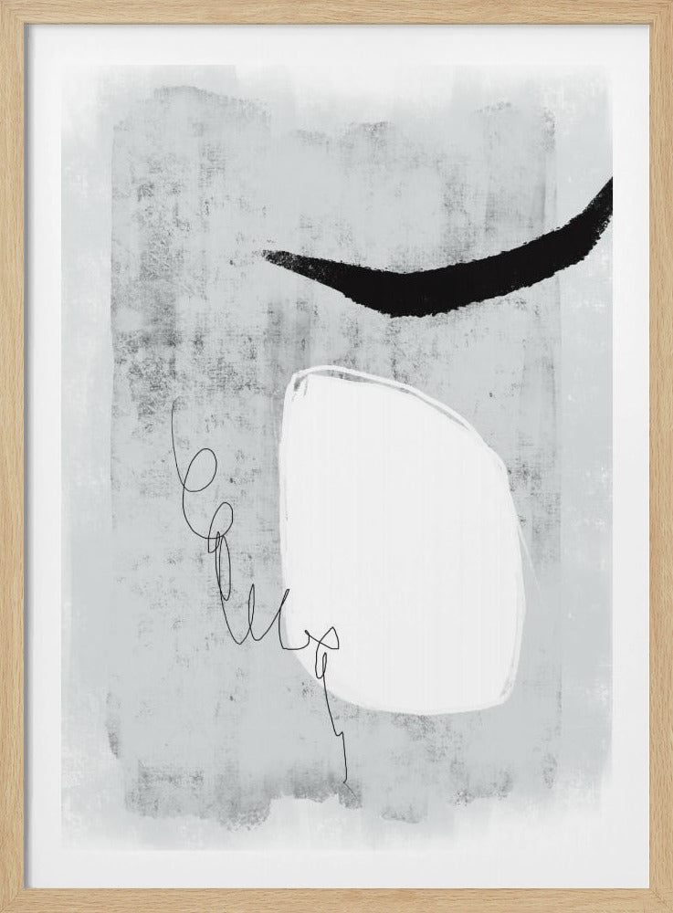 Minimalistisches Design mit Grautönen | Poster
