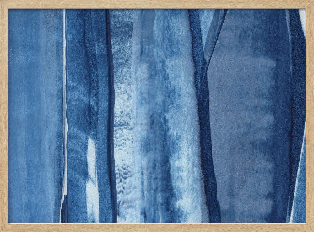 Blue Lines And Shades | Poster