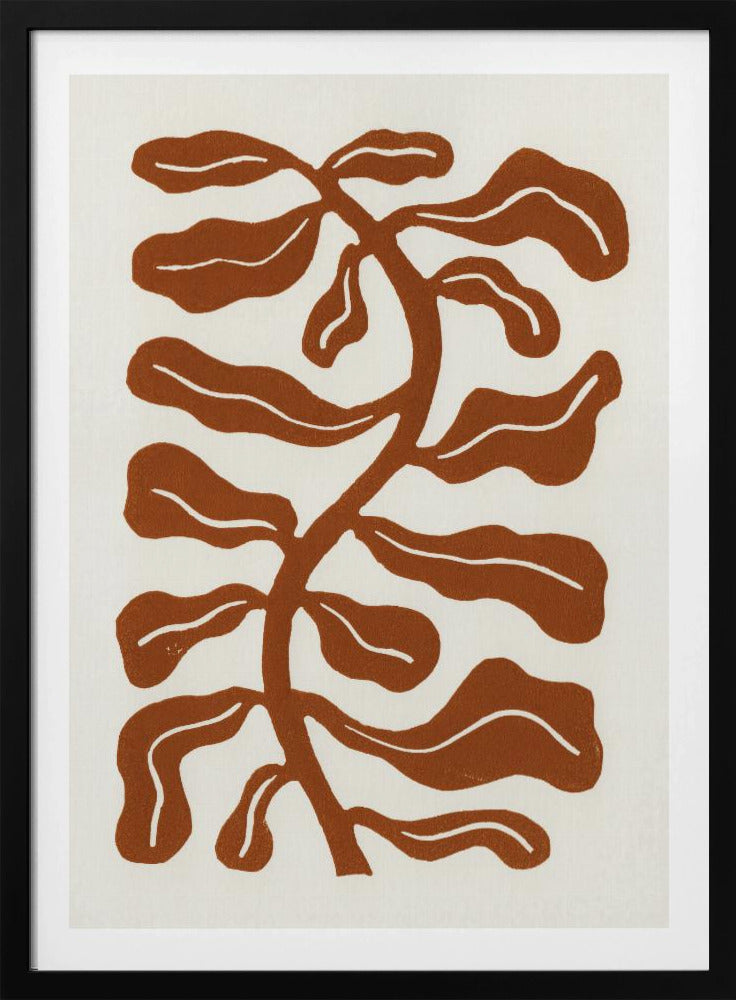 Windgeküsste Pflanze / Sattelbraun | Poster