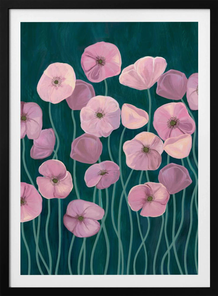 Pink poppies | Poster