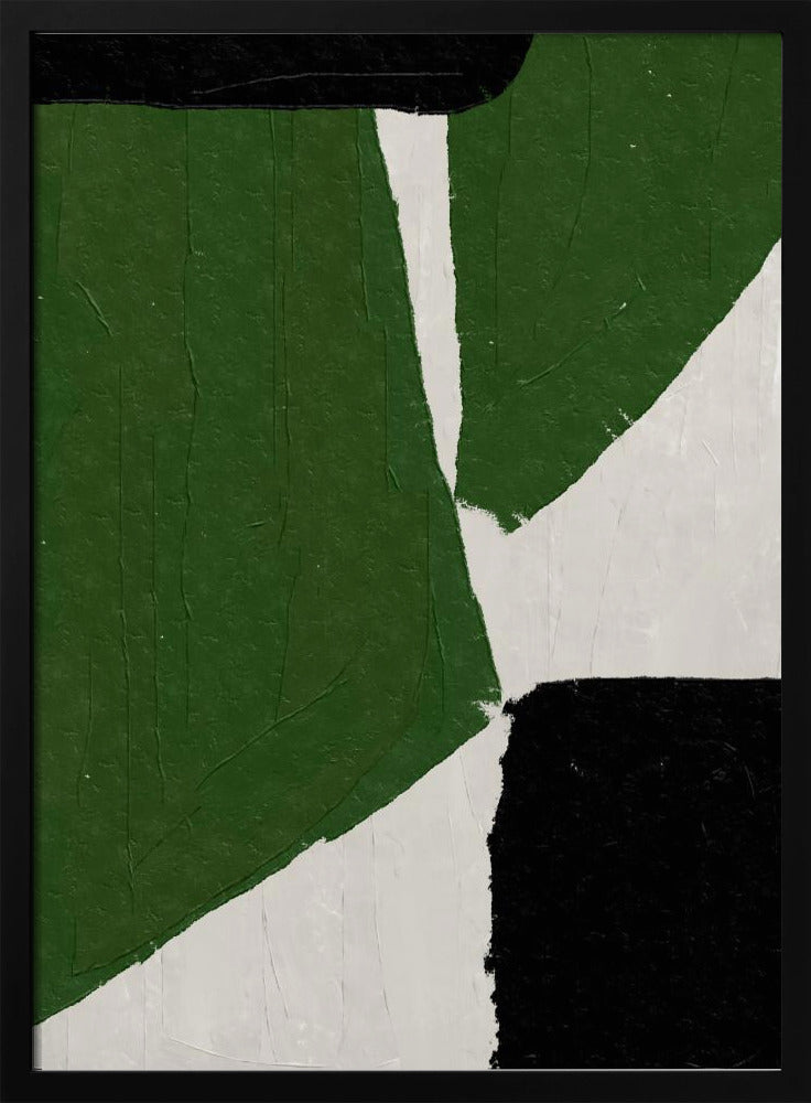 Abstrakte grüne Formen | Poster