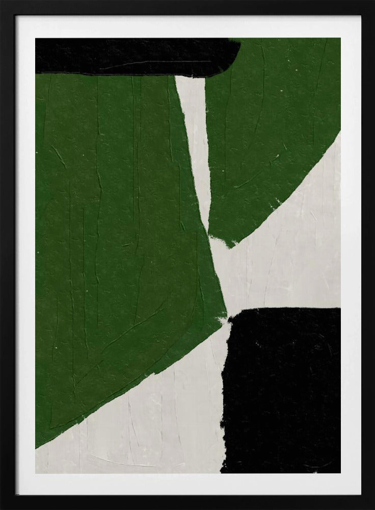 Abstrakte grüne Formen | Poster