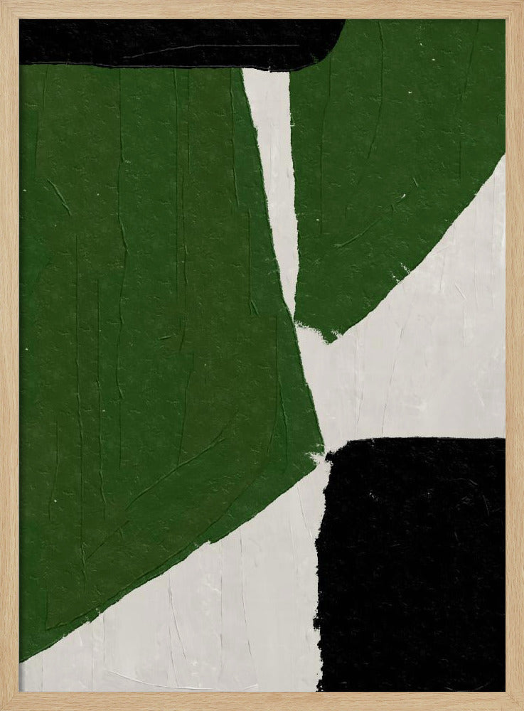 Abstrakte grüne Formen | Poster