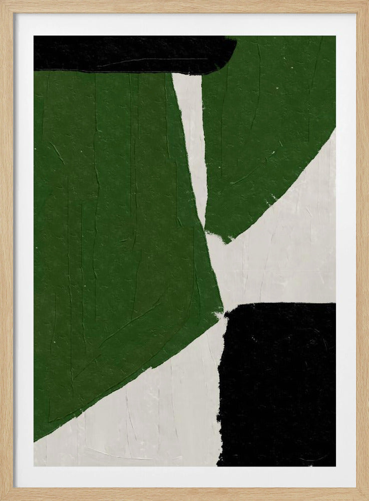 Abstrakte grüne Formen | Poster
