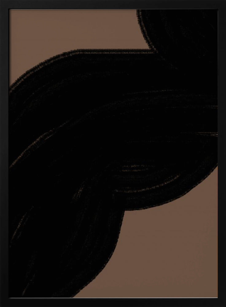 Dark Flow on Brown | Poster
