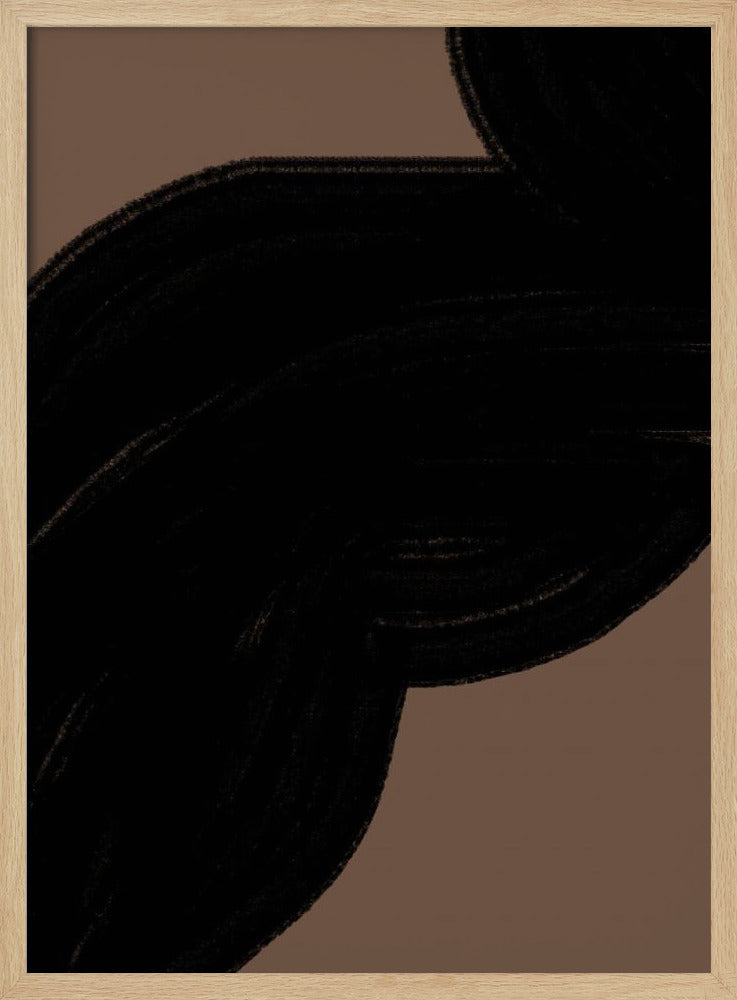 Dark Flow on Brown | Poster