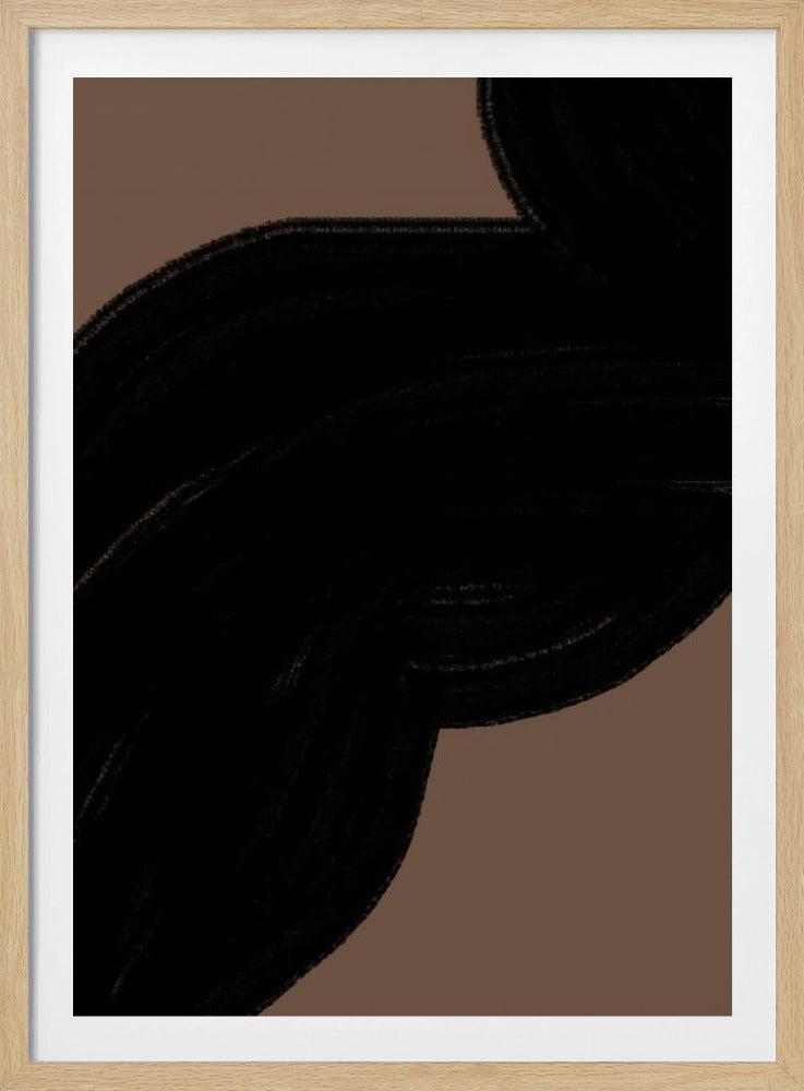 Dark Flow on Brown | Poster