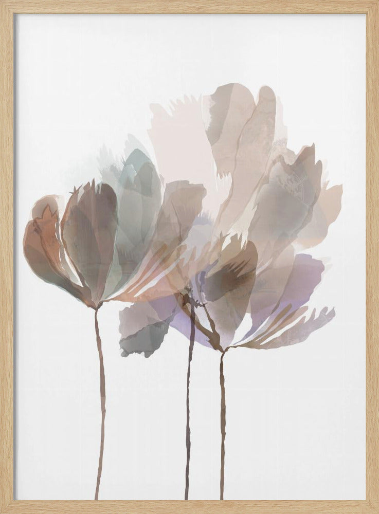 Erröten rosa Blumen | Poster