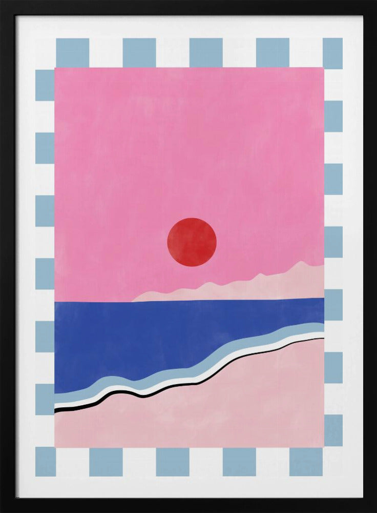 Minimalist Beach Scene | Poster