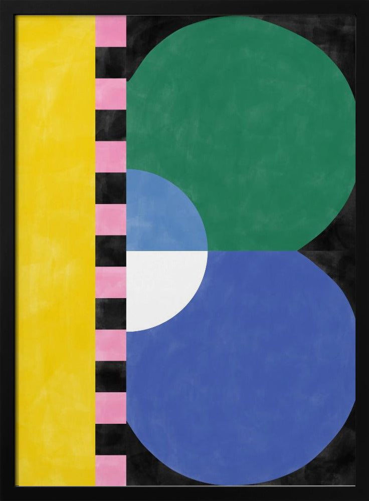 Bunter Geometrieblock und Formen | Poster