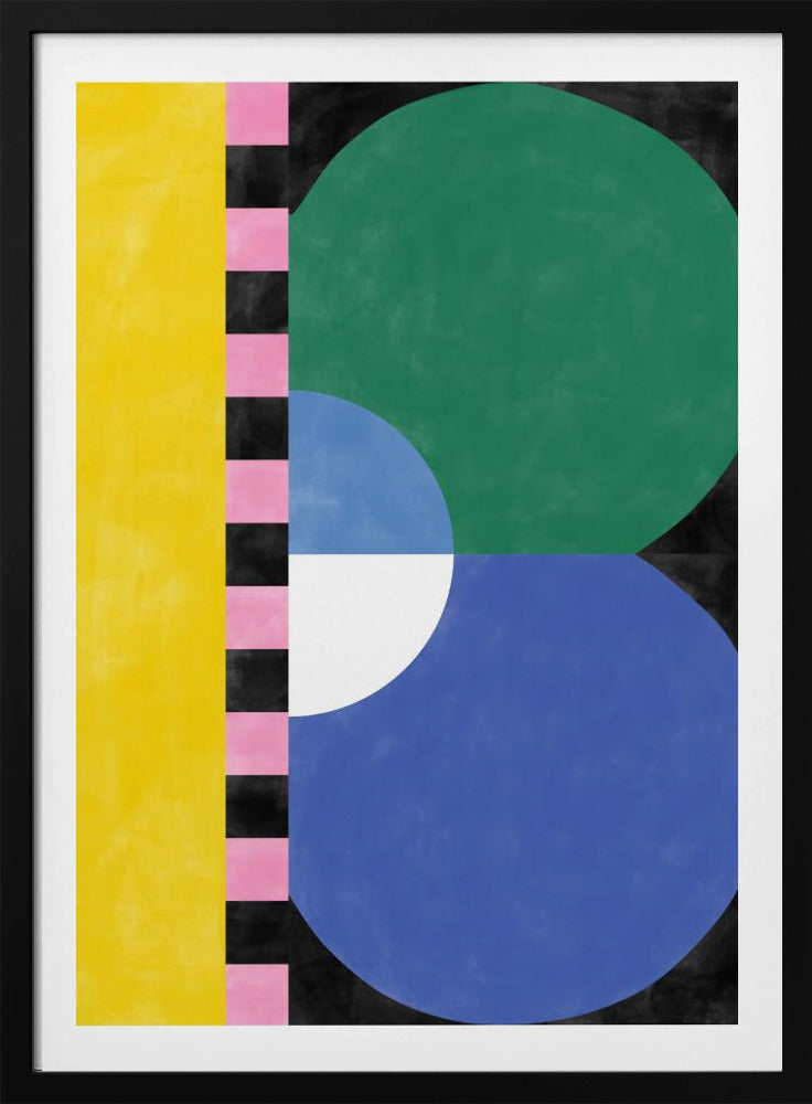 Bunter Geometrieblock und Formen | Poster
