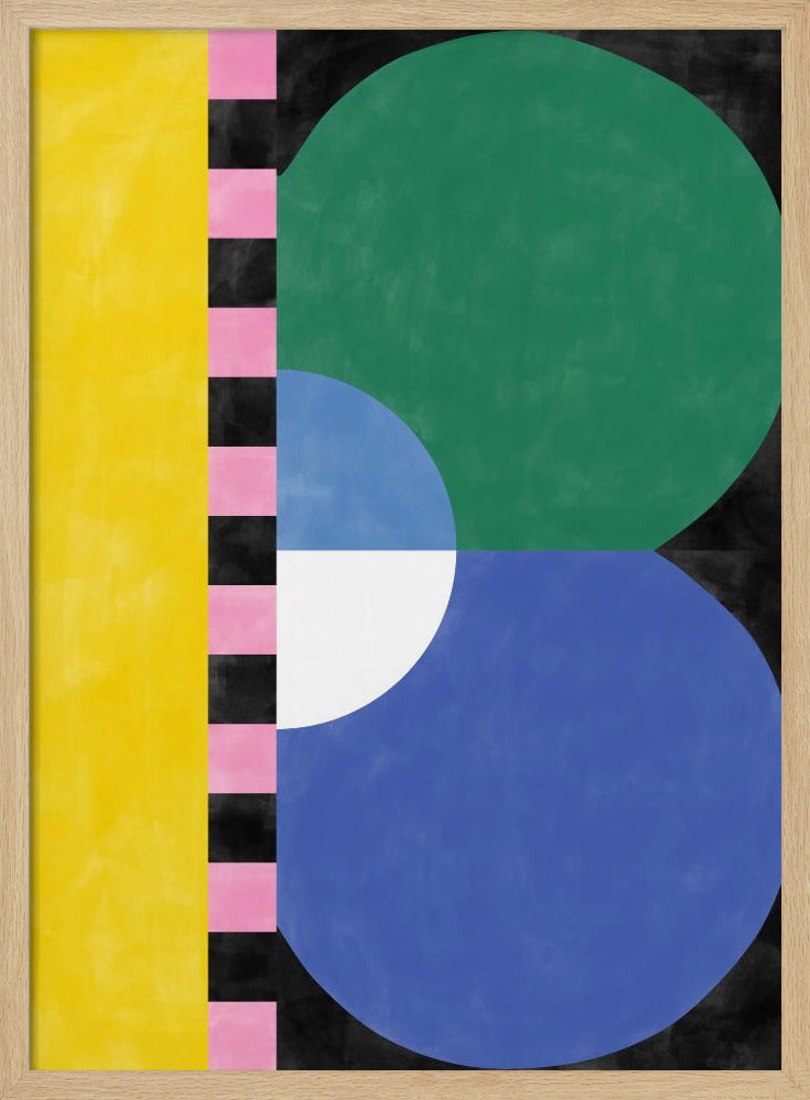 Bunter Geometrieblock und Formen | Poster