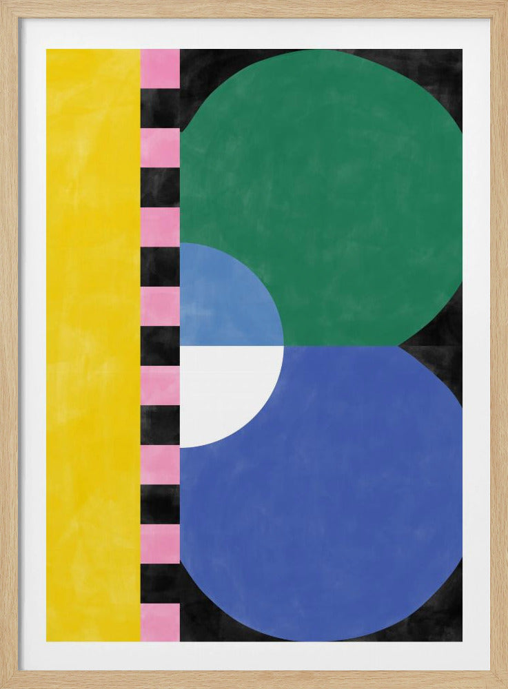 Bunter Geometrieblock und Formen | Poster