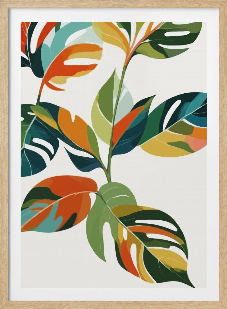 Botanische Feier der Farbe | Poster