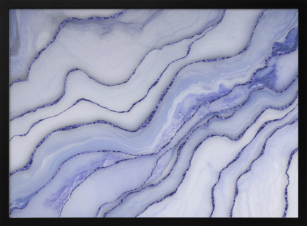 Marmor Luxus Blau | Poster