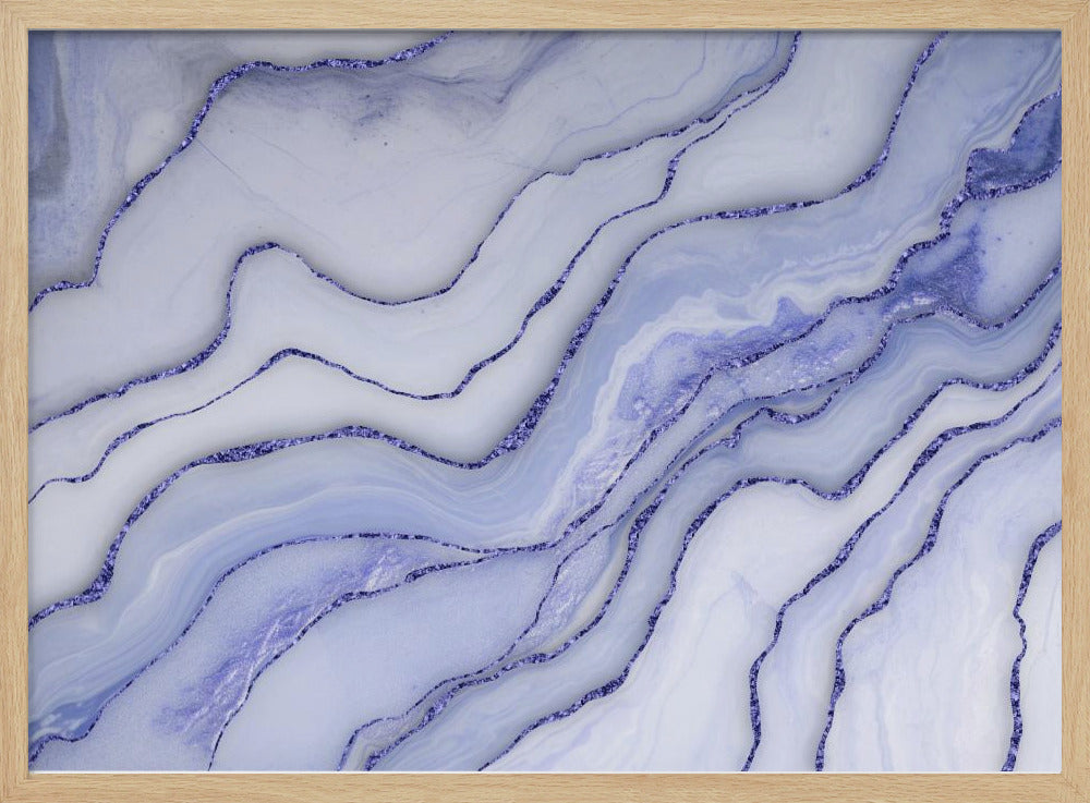 Marmor Luxus Blau | Poster