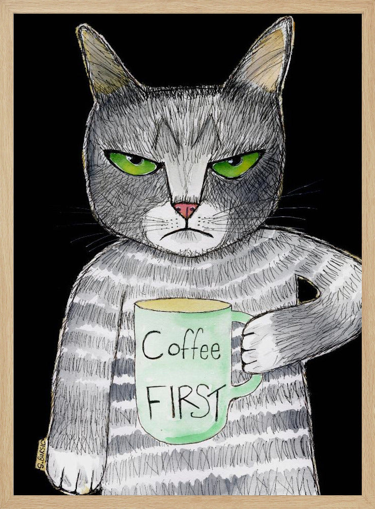 Kaffeekatze | Poster