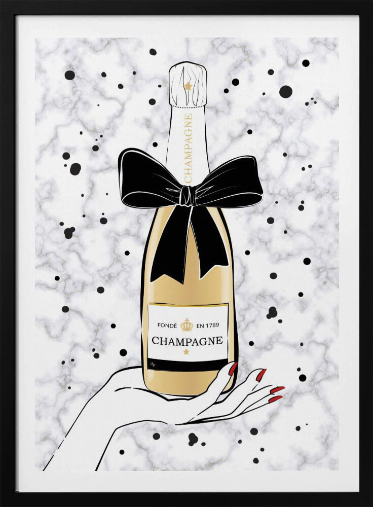 Champagner halten | Poster