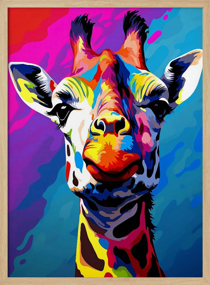 Giraffe Pop Art | Poster