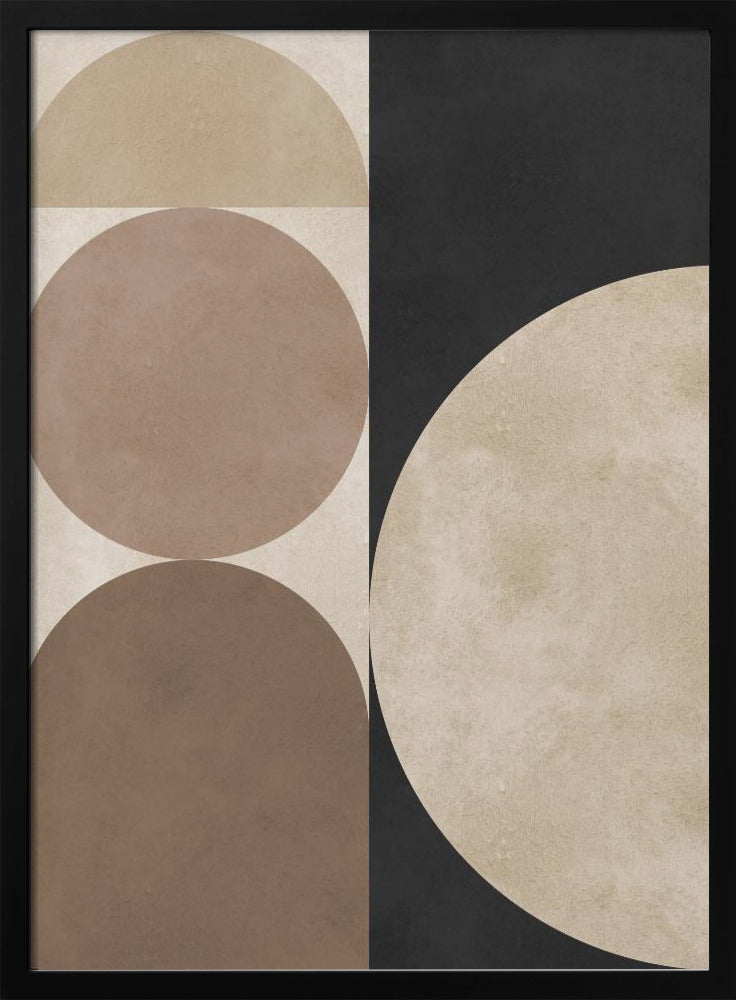 Braune Geometrie 5 | Poster