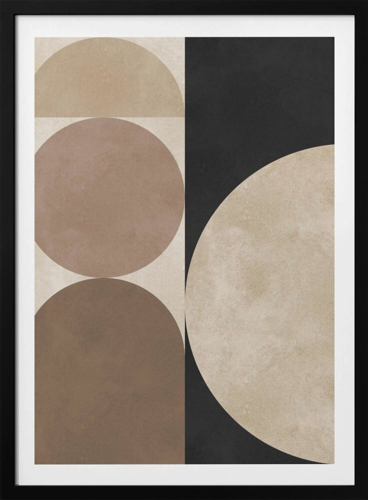 Braune Geometrie 5 | Poster