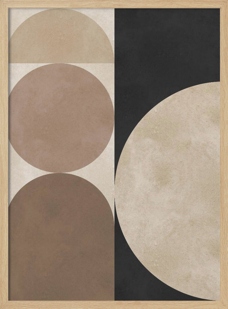 Braune Geometrie 5 | Poster