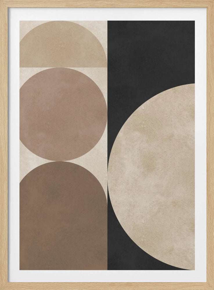 Braune Geometrie 5 | Poster
