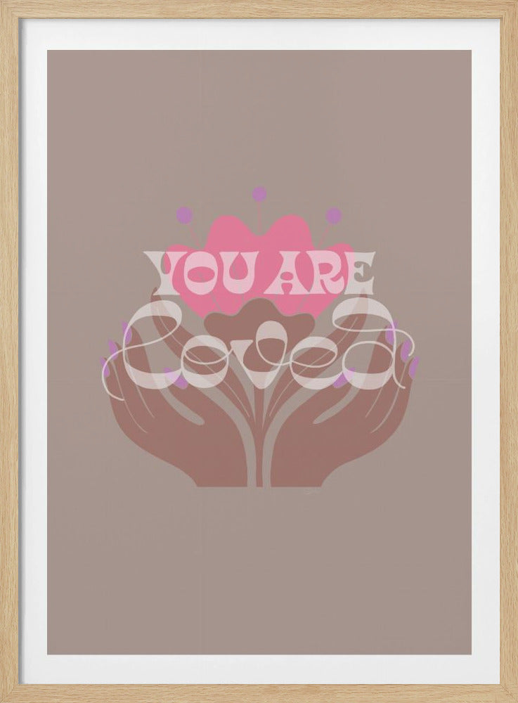 Du wirst geliebt Latte | Poster